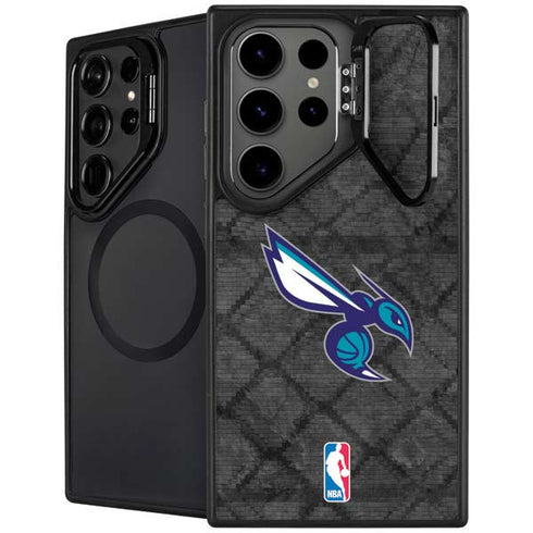 NBA Charlotte Hornets Dark Rust Galaxy S25 Ultra Kickstand Case